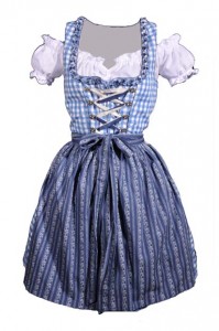 Dirndl blau-weiß kariert