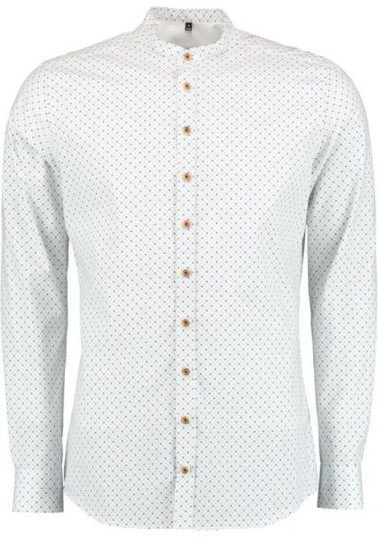Trachtenhemd Bockhub weiß/blau OS-Trachten