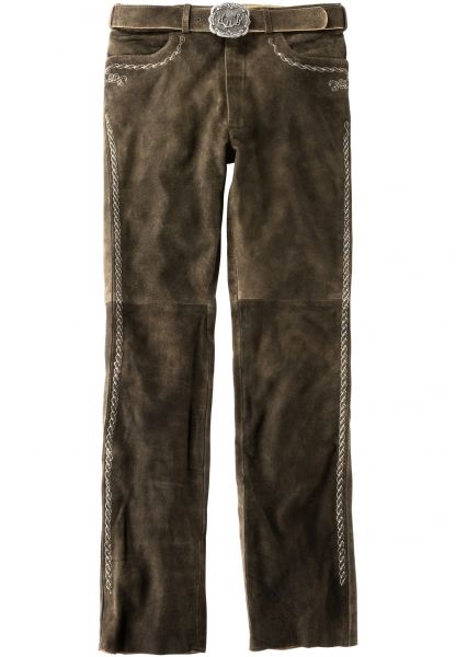 B-Ware / 2. Wahl Lederhose lang Rocco3 bison Stockerpoint