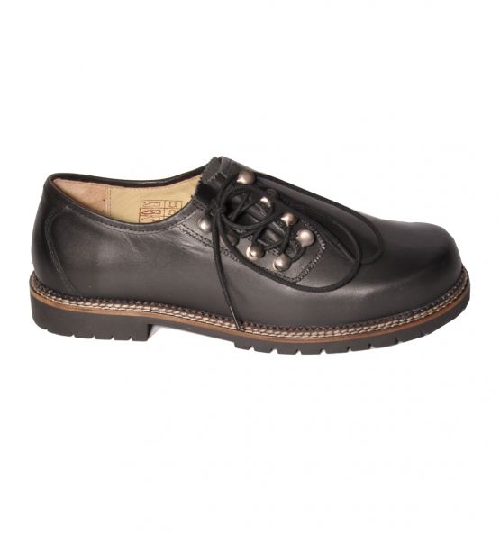 Trachtenschuhe MS-104 Black Cow Leather schwarz Mei Schua