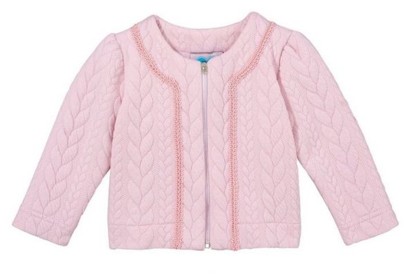 Kinder Trachten Sweatjacke Angelika hellrosa rosa Turi